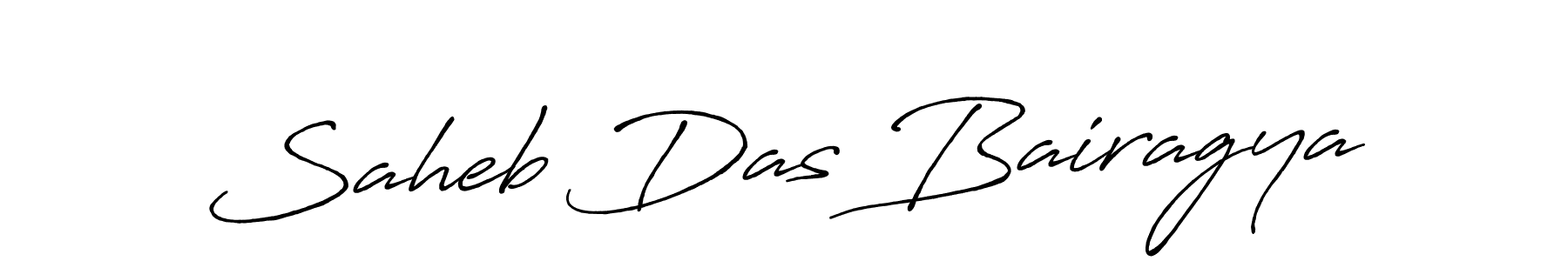 Design your own signature with our free online signature maker. With this signature software, you can create a handwritten (Antro_Vectra_Bolder) signature for name Saheb Das Bairagya. Saheb Das Bairagya signature style 7 images and pictures png