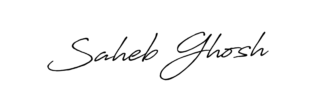 It looks lik you need a new signature style for name Saheb Ghosh. Design unique handwritten (Antro_Vectra_Bolder) signature with our free signature maker in just a few clicks. Saheb Ghosh signature style 7 images and pictures png