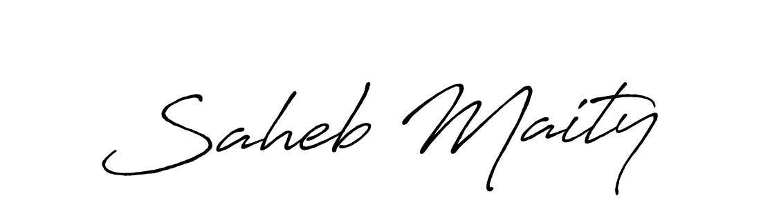 Antro_Vectra_Bolder is a professional signature style that is perfect for those who want to add a touch of class to their signature. It is also a great choice for those who want to make their signature more unique. Get Saheb Maity name to fancy signature for free. Saheb Maity signature style 7 images and pictures png