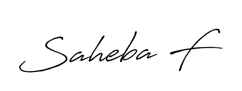 Also You can easily find your signature by using the search form. We will create Saheba F name handwritten signature images for you free of cost using Antro_Vectra_Bolder sign style. Saheba F signature style 7 images and pictures png