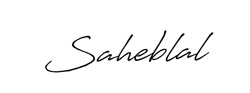 How to make Saheblal name signature. Use Antro_Vectra_Bolder style for creating short signs online. This is the latest handwritten sign. Saheblal signature style 7 images and pictures png