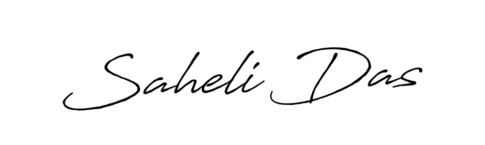 Use a signature maker to create a handwritten signature online. With this signature software, you can design (Antro_Vectra_Bolder) your own signature for name Saheli Das. Saheli Das signature style 7 images and pictures png