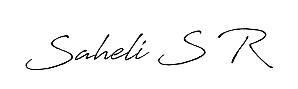 Antro_Vectra_Bolder is a professional signature style that is perfect for those who want to add a touch of class to their signature. It is also a great choice for those who want to make their signature more unique. Get Saheli S R name to fancy signature for free. Saheli S R signature style 7 images and pictures png