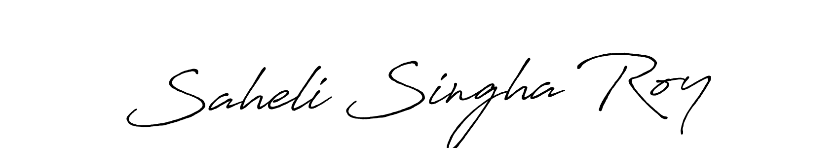 Saheli Singha Roy stylish signature style. Best Handwritten Sign (Antro_Vectra_Bolder) for my name. Handwritten Signature Collection Ideas for my name Saheli Singha Roy. Saheli Singha Roy signature style 7 images and pictures png