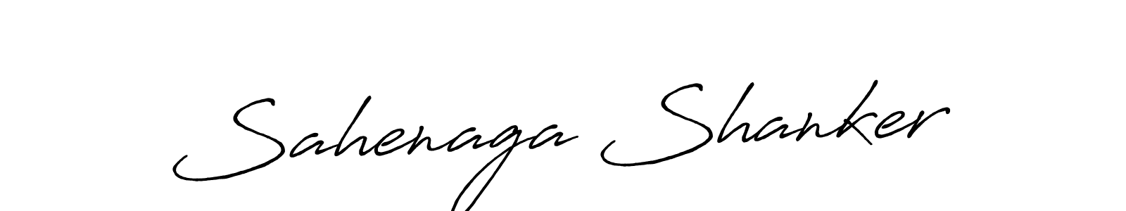 Make a beautiful signature design for name Sahenaga Shanker. With this signature (Antro_Vectra_Bolder) style, you can create a handwritten signature for free. Sahenaga Shanker signature style 7 images and pictures png