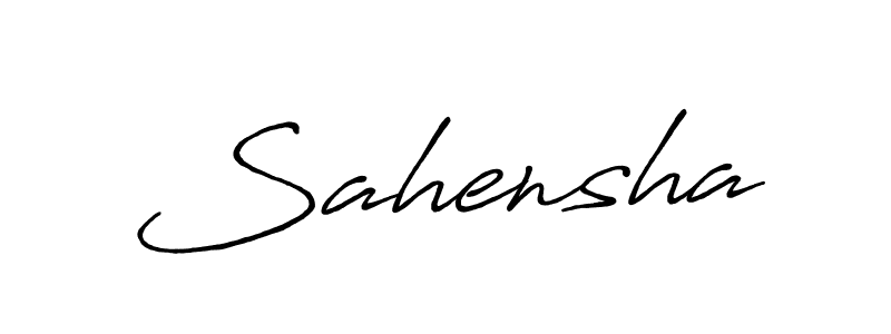 Once you've used our free online signature maker to create your best signature Antro_Vectra_Bolder style, it's time to enjoy all of the benefits that Sahensha name signing documents. Sahensha signature style 7 images and pictures png
