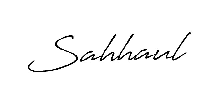 Use a signature maker to create a handwritten signature online. With this signature software, you can design (Antro_Vectra_Bolder) your own signature for name Sahhaul. Sahhaul signature style 7 images and pictures png