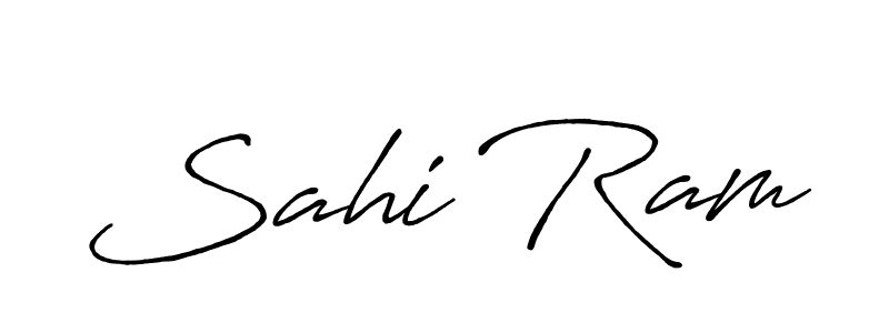 Design your own signature with our free online signature maker. With this signature software, you can create a handwritten (Antro_Vectra_Bolder) signature for name Sahi Ram. Sahi Ram signature style 7 images and pictures png