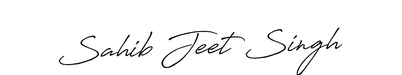 Design your own signature with our free online signature maker. With this signature software, you can create a handwritten (Antro_Vectra_Bolder) signature for name Sahib Jeet Singh. Sahib Jeet Singh signature style 7 images and pictures png