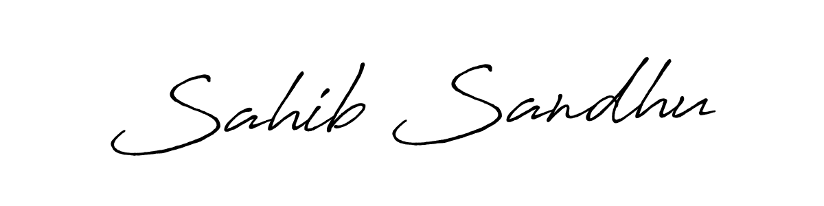 How to make Sahib Sandhu signature? Antro_Vectra_Bolder is a professional autograph style. Create handwritten signature for Sahib Sandhu name. Sahib Sandhu signature style 7 images and pictures png