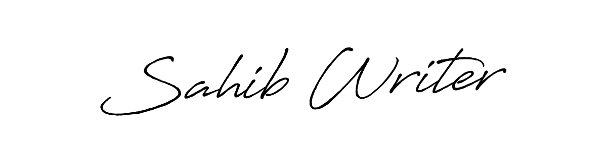 Also You can easily find your signature by using the search form. We will create Sahib Writer name handwritten signature images for you free of cost using Antro_Vectra_Bolder sign style. Sahib Writer signature style 7 images and pictures png