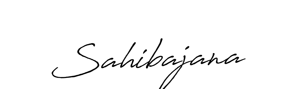 Create a beautiful signature design for name Sahibajana. With this signature (Antro_Vectra_Bolder) fonts, you can make a handwritten signature for free. Sahibajana signature style 7 images and pictures png