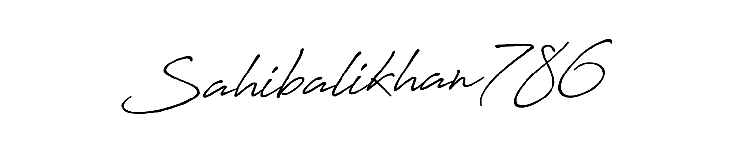 Also You can easily find your signature by using the search form. We will create Sahibalikhan786 name handwritten signature images for you free of cost using Antro_Vectra_Bolder sign style. Sahibalikhan786 signature style 7 images and pictures png