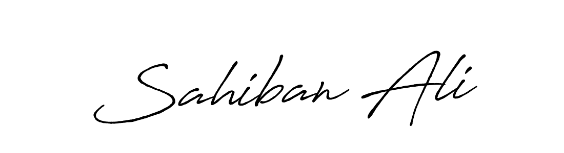 Design your own signature with our free online signature maker. With this signature software, you can create a handwritten (Antro_Vectra_Bolder) signature for name Sahiban Ali. Sahiban Ali signature style 7 images and pictures png