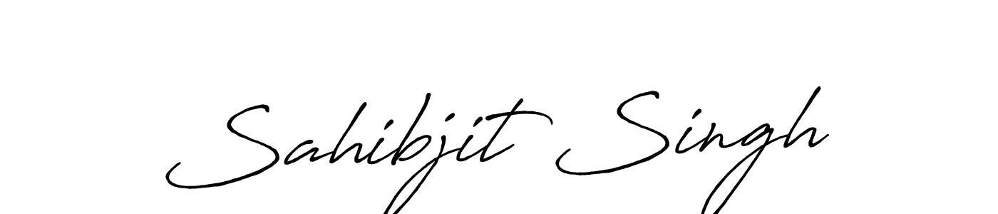 Make a beautiful signature design for name Sahibjit Singh. With this signature (Antro_Vectra_Bolder) style, you can create a handwritten signature for free. Sahibjit Singh signature style 7 images and pictures png