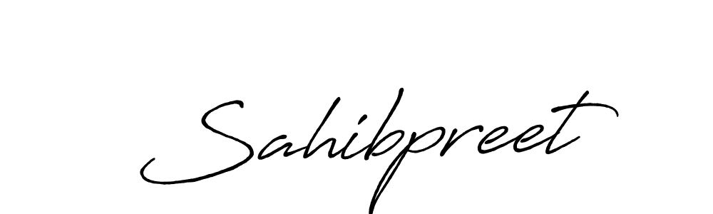if you are searching for the best signature style for your name Sahibpreet. so please give up your signature search. here we have designed multiple signature styles  using Antro_Vectra_Bolder. Sahibpreet signature style 7 images and pictures png