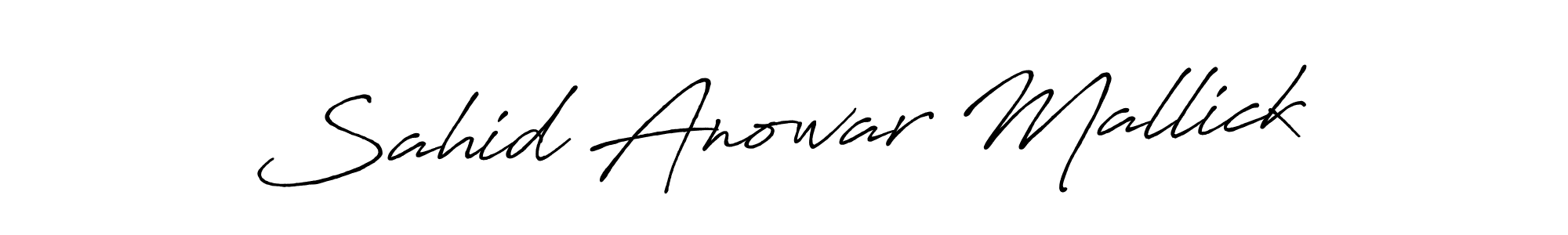 It looks lik you need a new signature style for name Sahid Anowar Mallick. Design unique handwritten (Antro_Vectra_Bolder) signature with our free signature maker in just a few clicks. Sahid Anowar Mallick signature style 7 images and pictures png