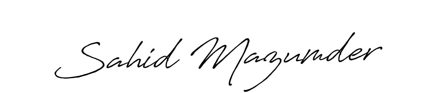 How to make Sahid Mazumder signature? Antro_Vectra_Bolder is a professional autograph style. Create handwritten signature for Sahid Mazumder name. Sahid Mazumder signature style 7 images and pictures png