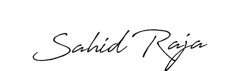 Sahid Raja stylish signature style. Best Handwritten Sign (Antro_Vectra_Bolder) for my name. Handwritten Signature Collection Ideas for my name Sahid Raja. Sahid Raja signature style 7 images and pictures png