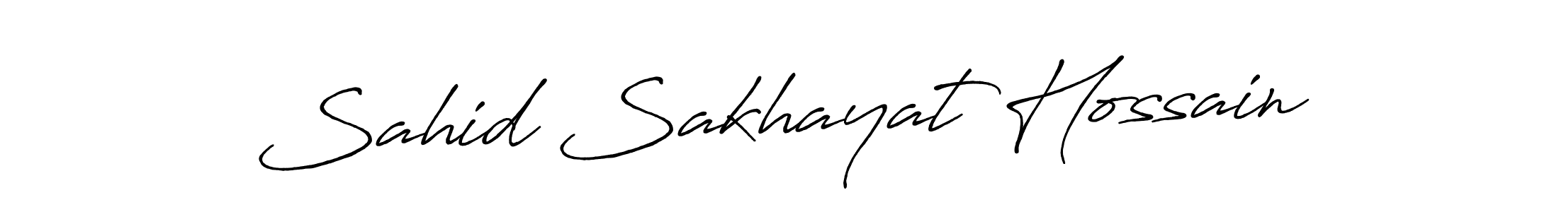 Sahid Sakhayat Hossain stylish signature style. Best Handwritten Sign (Antro_Vectra_Bolder) for my name. Handwritten Signature Collection Ideas for my name Sahid Sakhayat Hossain. Sahid Sakhayat Hossain signature style 7 images and pictures png