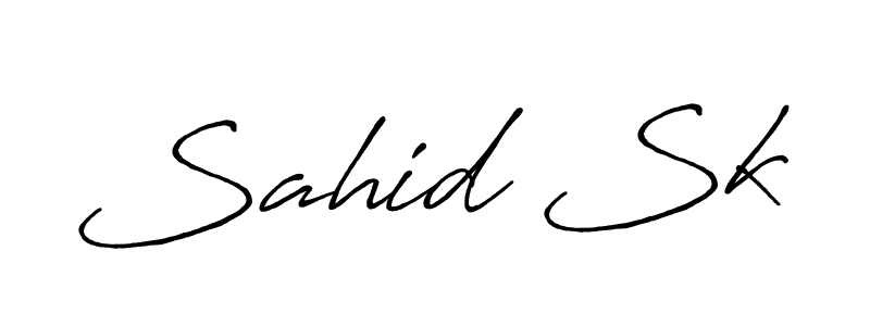 You should practise on your own different ways (Antro_Vectra_Bolder) to write your name (Sahid Sk) in signature. don't let someone else do it for you. Sahid Sk signature style 7 images and pictures png