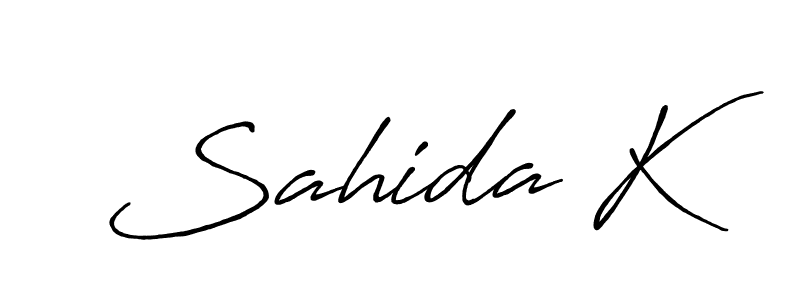 Once you've used our free online signature maker to create your best signature Antro_Vectra_Bolder style, it's time to enjoy all of the benefits that Sahida K name signing documents. Sahida K signature style 7 images and pictures png