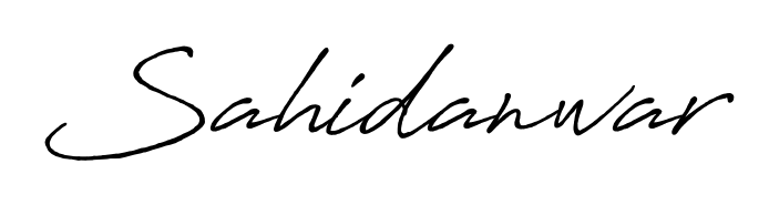 The Antro_Vectra_Bolder handwriting style adds charm and authenticity to name Sahidanwar. A wonderful choice for personal thank-you notes. Sahidanwar signature style 7 images and pictures png