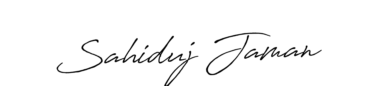 How to make Sahiduj Jaman signature? Antro_Vectra_Bolder is a professional autograph style. Create handwritten signature for Sahiduj Jaman name. Sahiduj Jaman signature style 7 images and pictures png