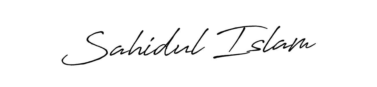 The best way (Antro_Vectra_Bolder) to make a short signature is to pick only two or three words in your name. The name Sahidul Islam include a total of six letters. For converting this name. Sahidul Islam signature style 7 images and pictures png