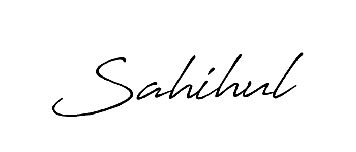 Also we have Sahihul name is the best signature style. Create professional handwritten signature collection using Antro_Vectra_Bolder autograph style. Sahihul signature style 7 images and pictures png