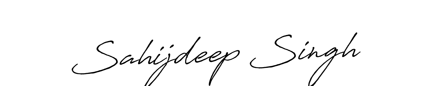 Use a signature maker to create a handwritten signature online. With this signature software, you can design (Antro_Vectra_Bolder) your own signature for name Sahijdeep Singh. Sahijdeep Singh signature style 7 images and pictures png