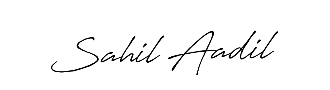 It looks lik you need a new signature style for name Sahil Aadil. Design unique handwritten (Antro_Vectra_Bolder) signature with our free signature maker in just a few clicks. Sahil Aadil signature style 7 images and pictures png