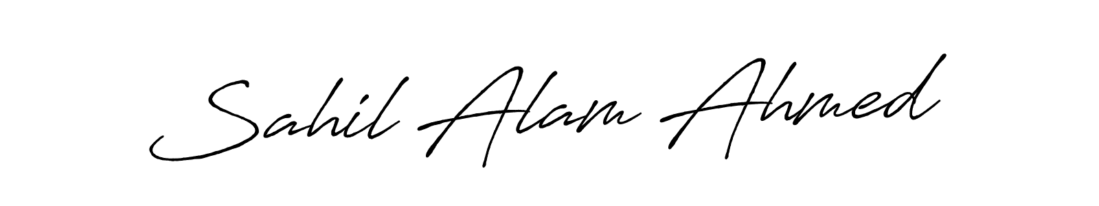 It looks lik you need a new signature style for name Sahil Alam Ahmed. Design unique handwritten (Antro_Vectra_Bolder) signature with our free signature maker in just a few clicks. Sahil Alam Ahmed signature style 7 images and pictures png