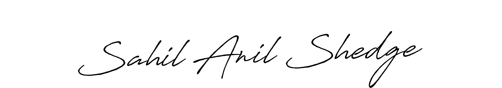 You can use this online signature creator to create a handwritten signature for the name Sahil Anil Shedge. This is the best online autograph maker. Sahil Anil Shedge signature style 7 images and pictures png