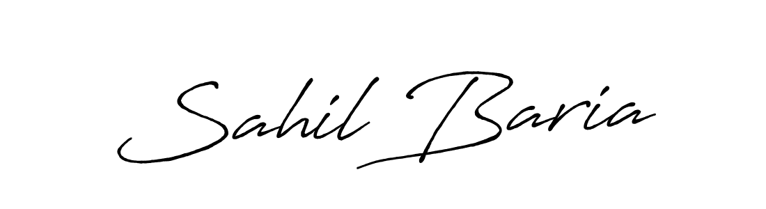 The best way (Antro_Vectra_Bolder) to make a short signature is to pick only two or three words in your name. The name Sahil Baria include a total of six letters. For converting this name. Sahil Baria signature style 7 images and pictures png