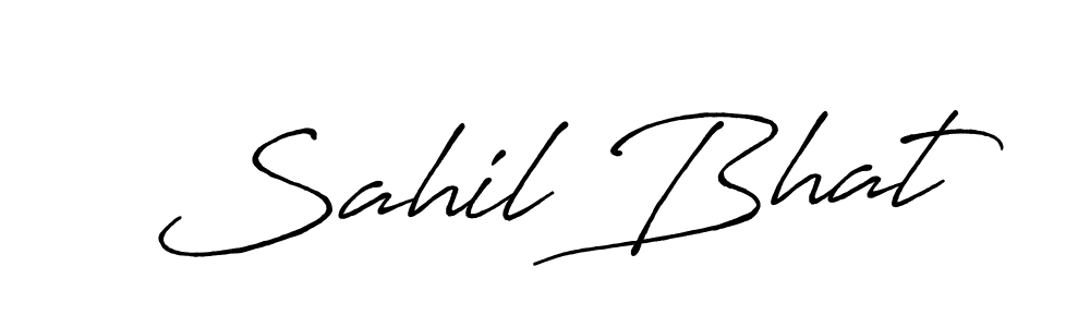 Antro_Vectra_Bolder is a professional signature style that is perfect for those who want to add a touch of class to their signature. It is also a great choice for those who want to make their signature more unique. Get Sahil Bhat name to fancy signature for free. Sahil Bhat signature style 7 images and pictures png