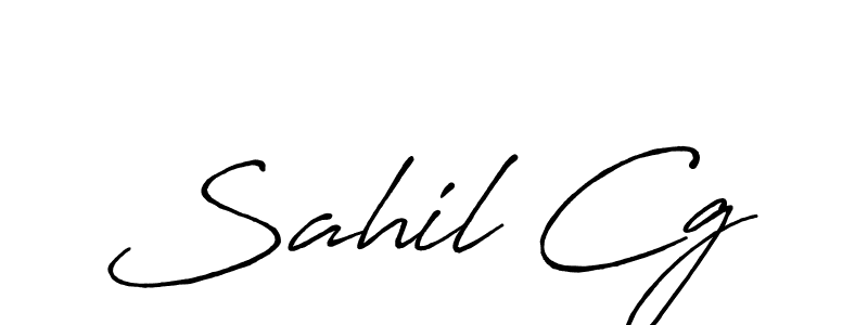 How to make Sahil Cg signature? Antro_Vectra_Bolder is a professional autograph style. Create handwritten signature for Sahil Cg name. Sahil Cg signature style 7 images and pictures png