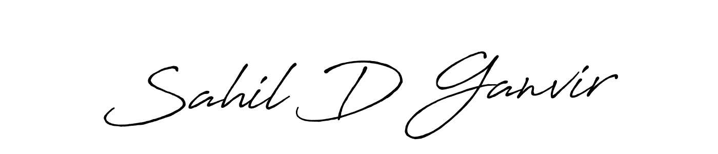 Antro_Vectra_Bolder is a professional signature style that is perfect for those who want to add a touch of class to their signature. It is also a great choice for those who want to make their signature more unique. Get Sahil D Ganvir name to fancy signature for free. Sahil D Ganvir signature style 7 images and pictures png