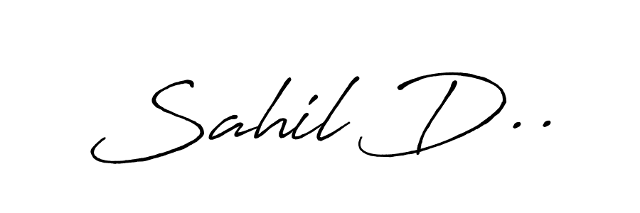 Make a beautiful signature design for name Sahil D... Use this online signature maker to create a handwritten signature for free. Sahil D.. signature style 7 images and pictures png