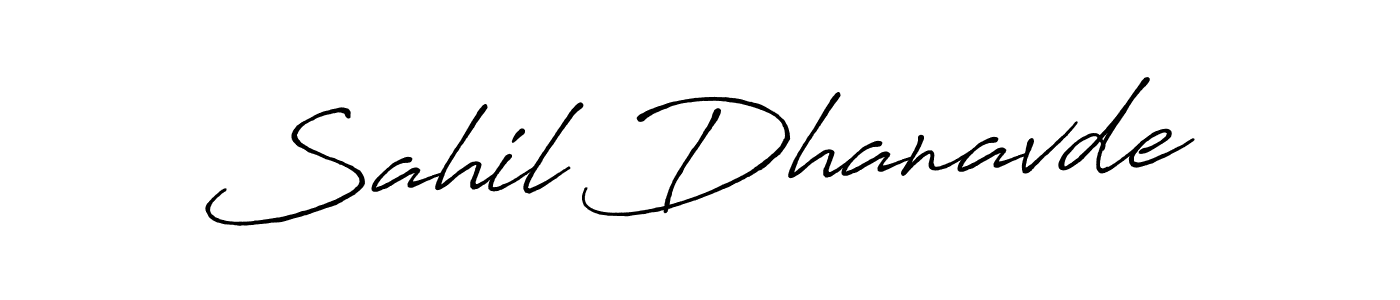 Similarly Antro_Vectra_Bolder is the best handwritten signature design. Signature creator online .You can use it as an online autograph creator for name Sahil Dhanavde. Sahil Dhanavde signature style 7 images and pictures png