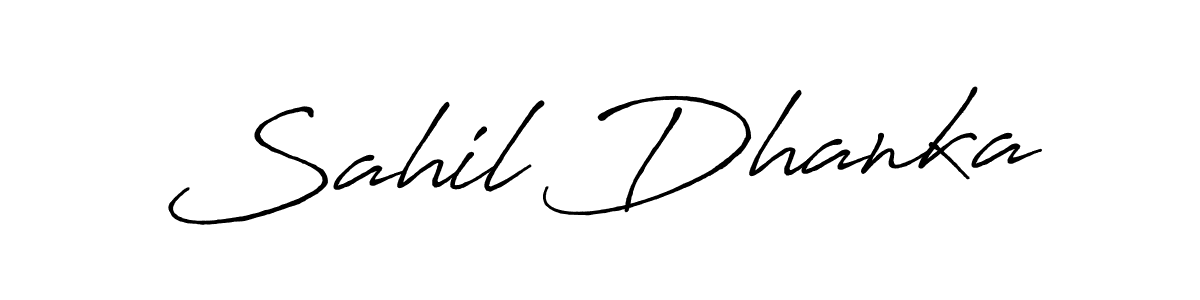 Once you've used our free online signature maker to create your best signature Antro_Vectra_Bolder style, it's time to enjoy all of the benefits that Sahil Dhanka name signing documents. Sahil Dhanka signature style 7 images and pictures png