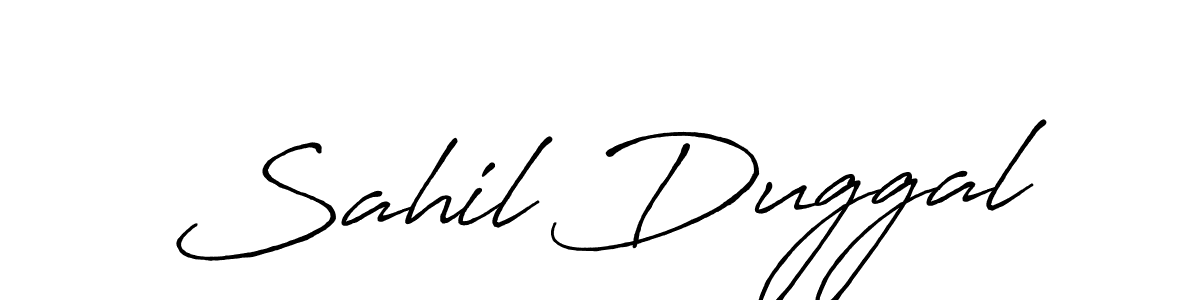 Similarly Antro_Vectra_Bolder is the best handwritten signature design. Signature creator online .You can use it as an online autograph creator for name Sahil Duggal. Sahil Duggal signature style 7 images and pictures png