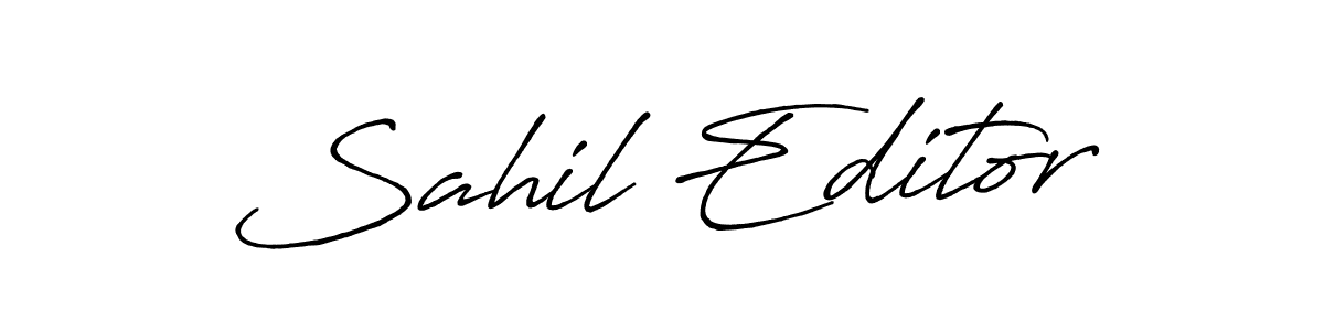 Make a beautiful signature design for name Sahil Editor. Use this online signature maker to create a handwritten signature for free. Sahil Editor signature style 7 images and pictures png