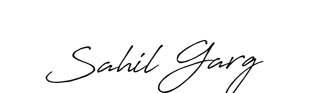 Sahil Garg stylish signature style. Best Handwritten Sign (Antro_Vectra_Bolder) for my name. Handwritten Signature Collection Ideas for my name Sahil Garg. Sahil Garg signature style 7 images and pictures png