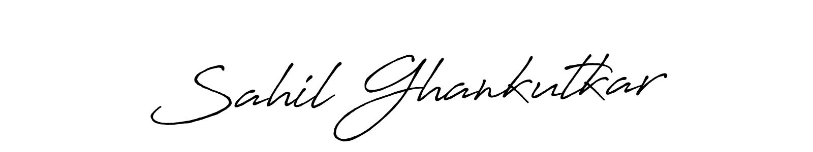 Also You can easily find your signature by using the search form. We will create Sahil Ghankutkar name handwritten signature images for you free of cost using Antro_Vectra_Bolder sign style. Sahil Ghankutkar signature style 7 images and pictures png