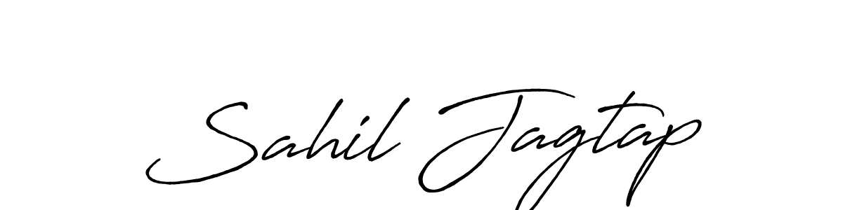 The best way (Antro_Vectra_Bolder) to make a short signature is to pick only two or three words in your name. The name Sahil Jagtap include a total of six letters. For converting this name. Sahil Jagtap signature style 7 images and pictures png