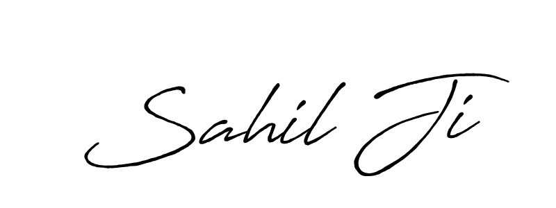 How to make Sahil Ji signature? Antro_Vectra_Bolder is a professional autograph style. Create handwritten signature for Sahil Ji name. Sahil Ji signature style 7 images and pictures png
