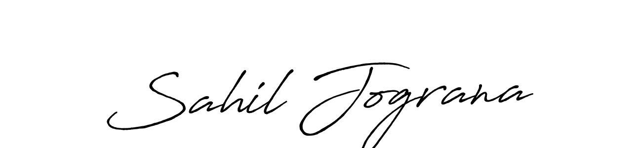 This is the best signature style for the Sahil Jograna name. Also you like these signature font (Antro_Vectra_Bolder). Mix name signature. Sahil Jograna signature style 7 images and pictures png