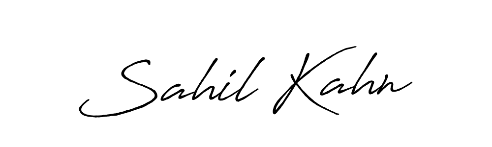 Similarly Antro_Vectra_Bolder is the best handwritten signature design. Signature creator online .You can use it as an online autograph creator for name Sahil Kahn. Sahil Kahn signature style 7 images and pictures png