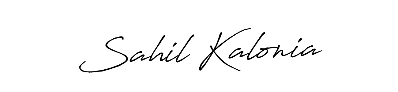 Sahil Kalonia stylish signature style. Best Handwritten Sign (Antro_Vectra_Bolder) for my name. Handwritten Signature Collection Ideas for my name Sahil Kalonia. Sahil Kalonia signature style 7 images and pictures png